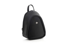 Lucky Bees Mochila de Piel Negra